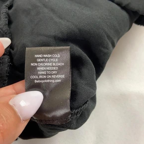 BeBop Black Tassel Hem Short Size XL Juniors NWT - Picture 5 of 8